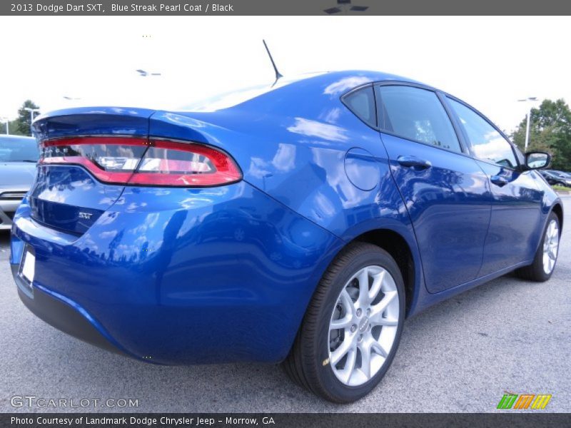 Blue Streak Pearl Coat / Black 2013 Dodge Dart SXT