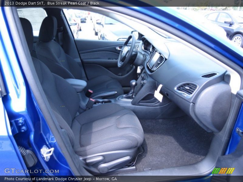 Blue Streak Pearl Coat / Black 2013 Dodge Dart SXT