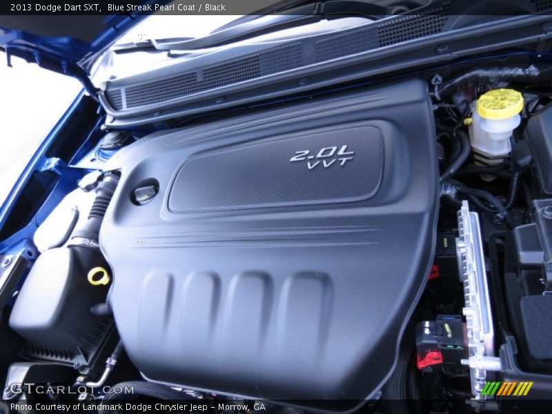 Blue Streak Pearl Coat / Black 2013 Dodge Dart SXT