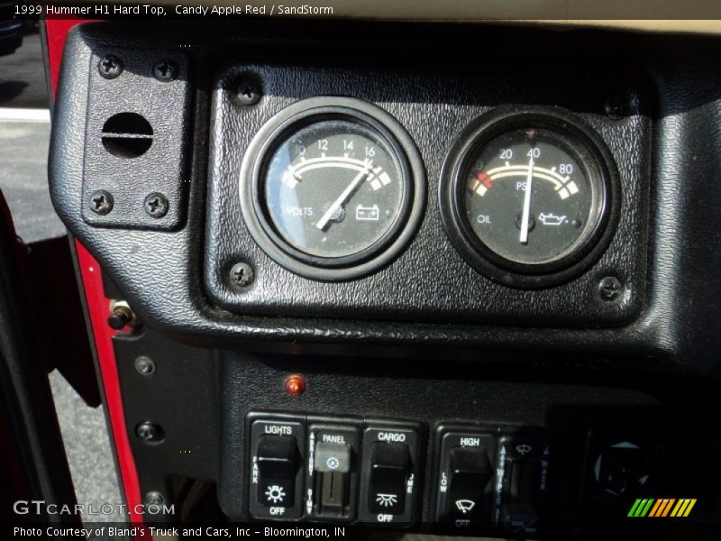  1999 H1 Hard Top Hard Top Gauges