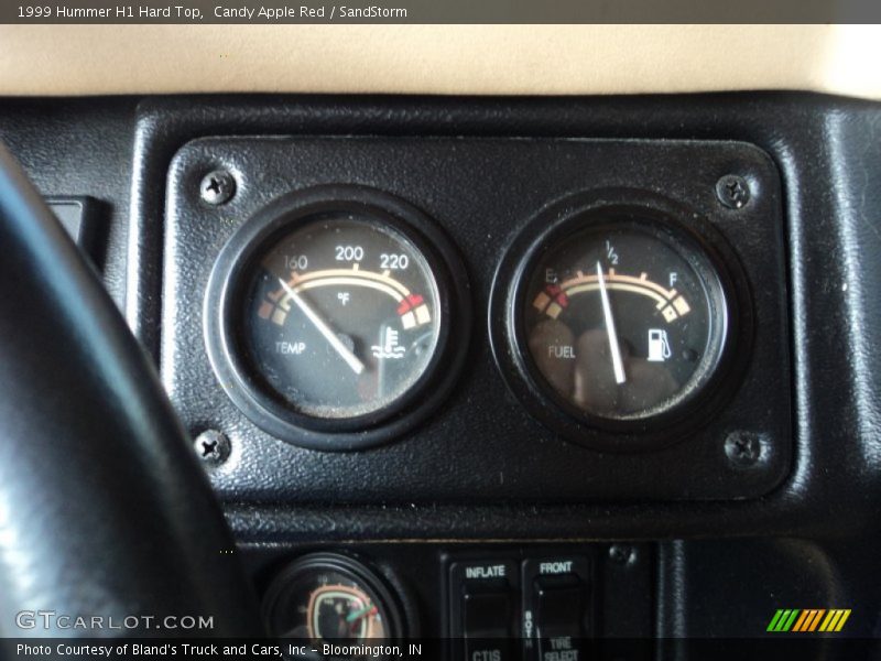  1999 H1 Hard Top Hard Top Gauges