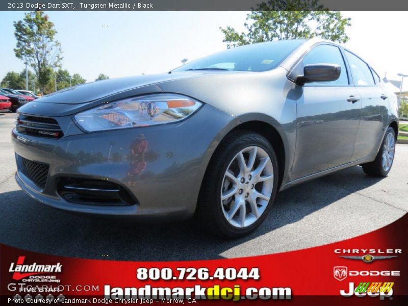 Tungsten Metallic / Black 2013 Dodge Dart SXT