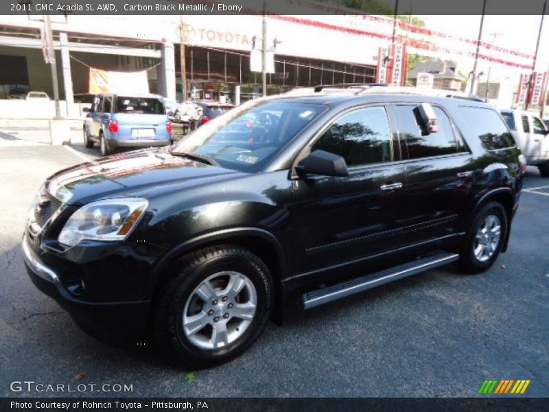 Carbon Black Metallic / Ebony 2011 GMC Acadia SL AWD