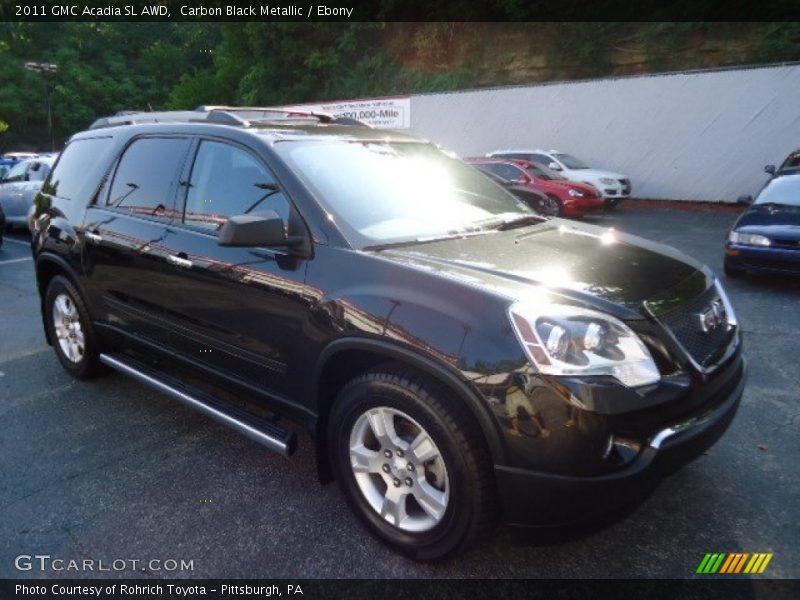 Carbon Black Metallic / Ebony 2011 GMC Acadia SL AWD