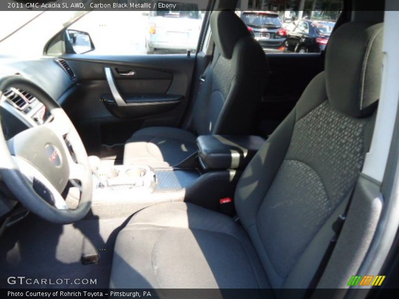 Carbon Black Metallic / Ebony 2011 GMC Acadia SL AWD