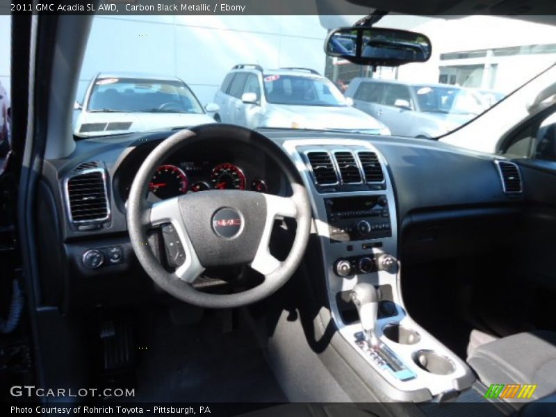 Carbon Black Metallic / Ebony 2011 GMC Acadia SL AWD