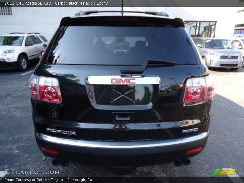 Carbon Black Metallic / Ebony 2011 GMC Acadia SL AWD