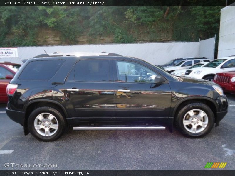 Carbon Black Metallic / Ebony 2011 GMC Acadia SL AWD
