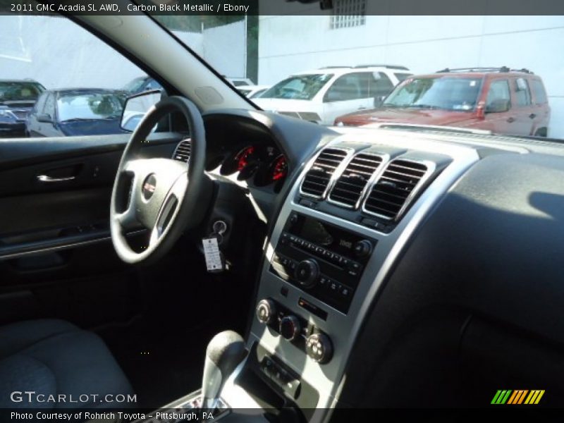Carbon Black Metallic / Ebony 2011 GMC Acadia SL AWD