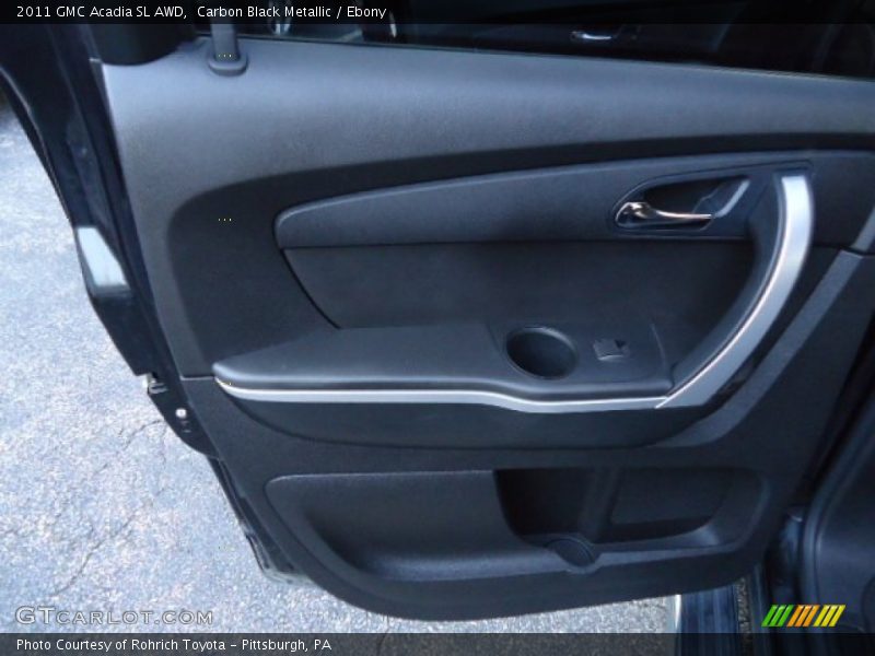 Carbon Black Metallic / Ebony 2011 GMC Acadia SL AWD