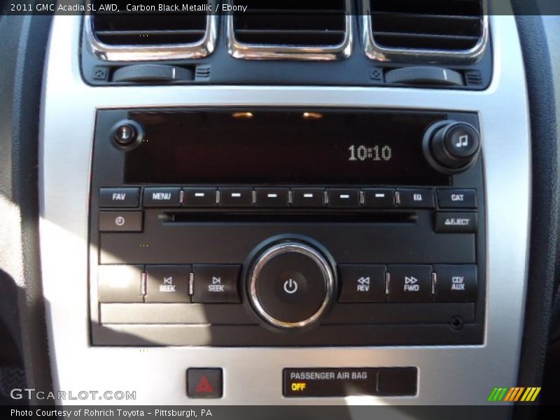 Carbon Black Metallic / Ebony 2011 GMC Acadia SL AWD