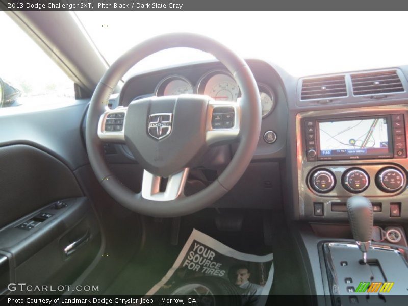 Pitch Black / Dark Slate Gray 2013 Dodge Challenger SXT