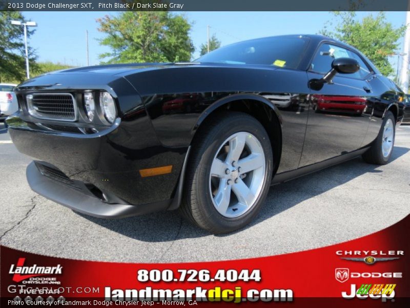 Pitch Black / Dark Slate Gray 2013 Dodge Challenger SXT