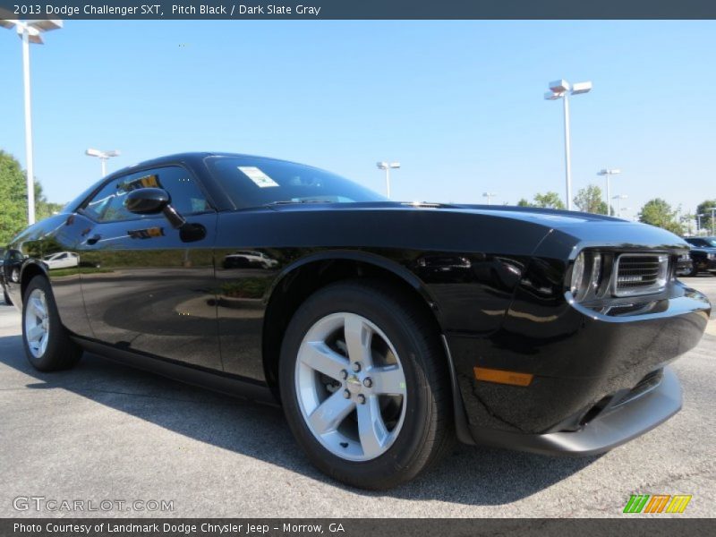 Pitch Black / Dark Slate Gray 2013 Dodge Challenger SXT