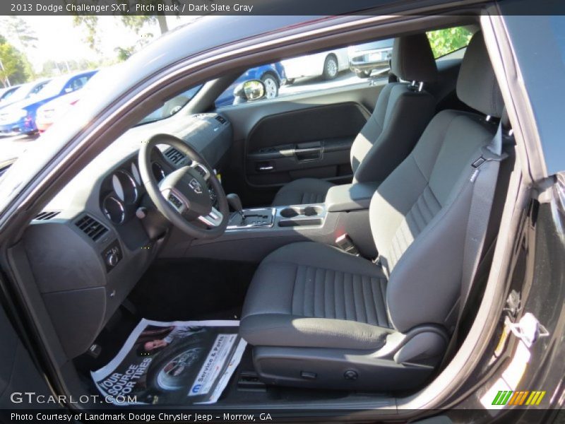 Pitch Black / Dark Slate Gray 2013 Dodge Challenger SXT