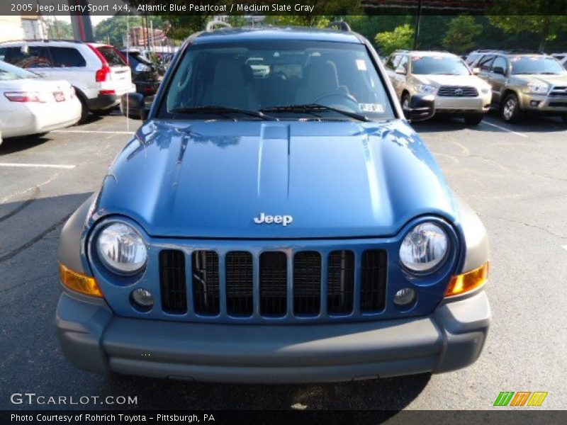 Atlantic Blue Pearlcoat / Medium Slate Gray 2005 Jeep Liberty Sport 4x4