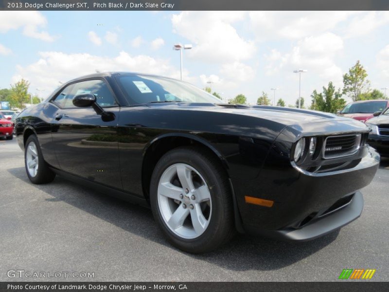 Pitch Black / Dark Slate Gray 2013 Dodge Challenger SXT