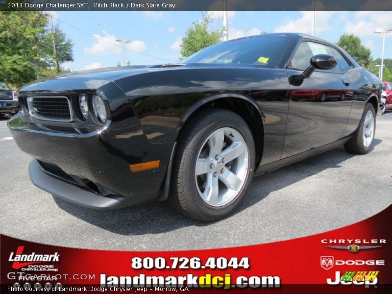 Pitch Black / Dark Slate Gray 2013 Dodge Challenger SXT