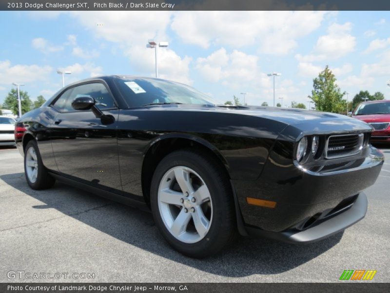 Pitch Black / Dark Slate Gray 2013 Dodge Challenger SXT