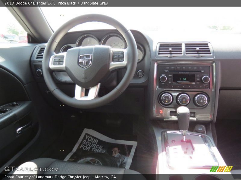 Pitch Black / Dark Slate Gray 2013 Dodge Challenger SXT