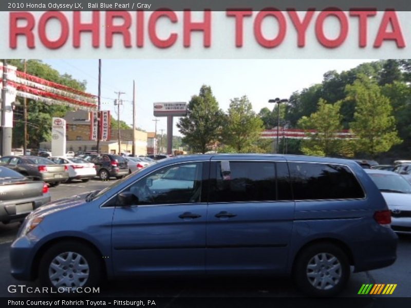 Bali Blue Pearl / Gray 2010 Honda Odyssey LX
