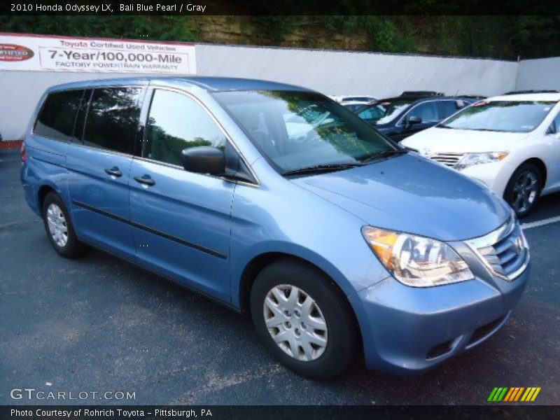 Bali Blue Pearl / Gray 2010 Honda Odyssey LX