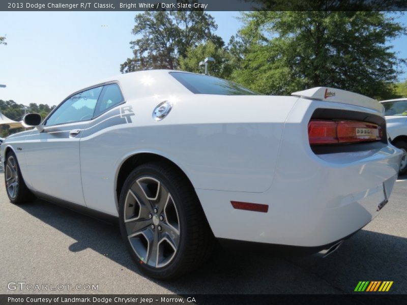 Bright White / Dark Slate Gray 2013 Dodge Challenger R/T Classic