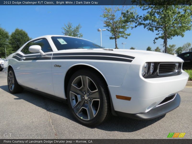 Bright White / Dark Slate Gray 2013 Dodge Challenger R/T Classic