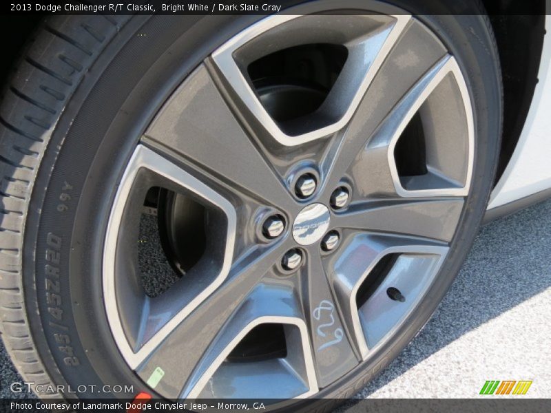 Bright White / Dark Slate Gray 2013 Dodge Challenger R/T Classic