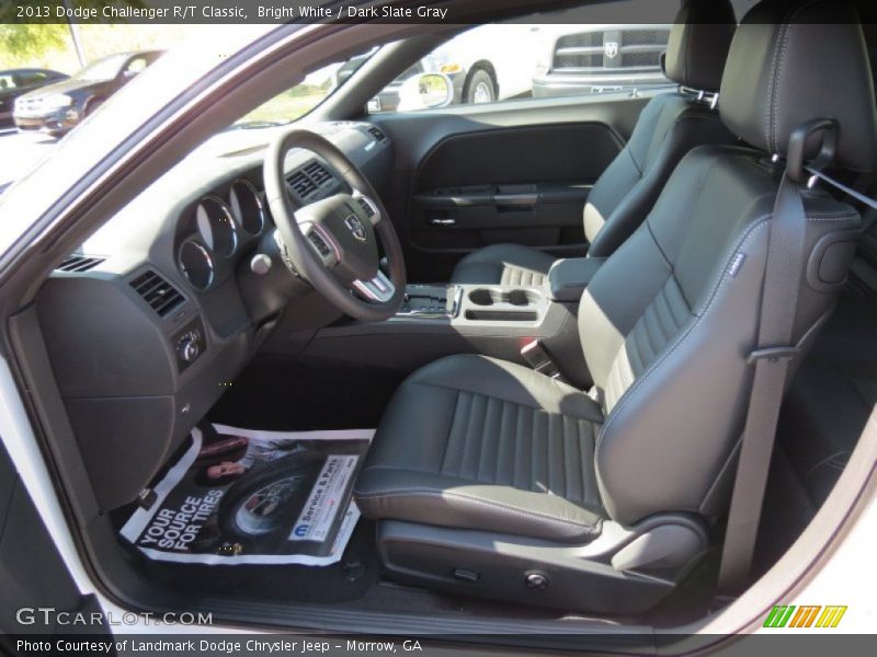 Bright White / Dark Slate Gray 2013 Dodge Challenger R/T Classic