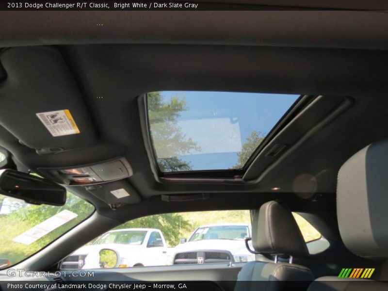 Bright White / Dark Slate Gray 2013 Dodge Challenger R/T Classic