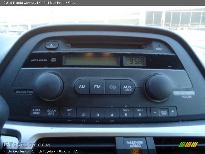 Bali Blue Pearl / Gray 2010 Honda Odyssey LX