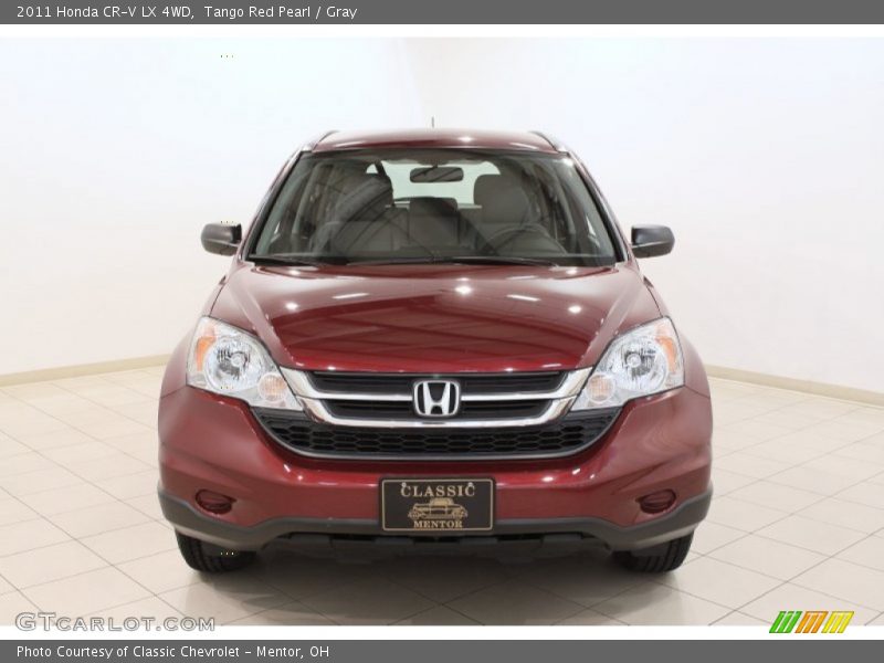 Tango Red Pearl / Gray 2011 Honda CR-V LX 4WD