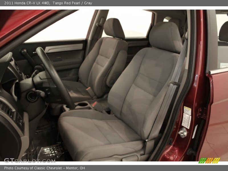 Tango Red Pearl / Gray 2011 Honda CR-V LX 4WD