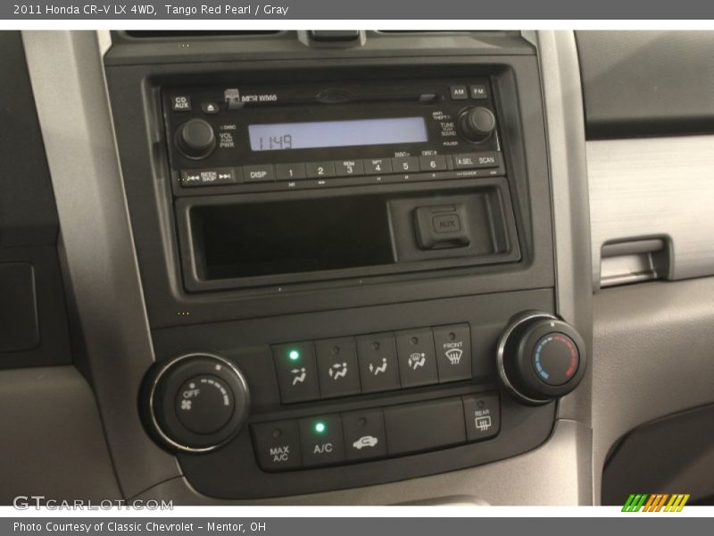Tango Red Pearl / Gray 2011 Honda CR-V LX 4WD