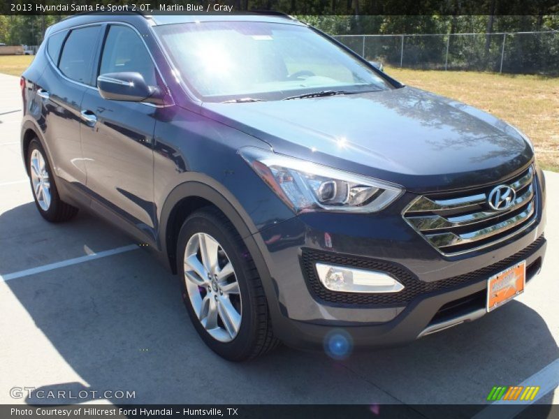 Marlin Blue / Gray 2013 Hyundai Santa Fe Sport 2.0T