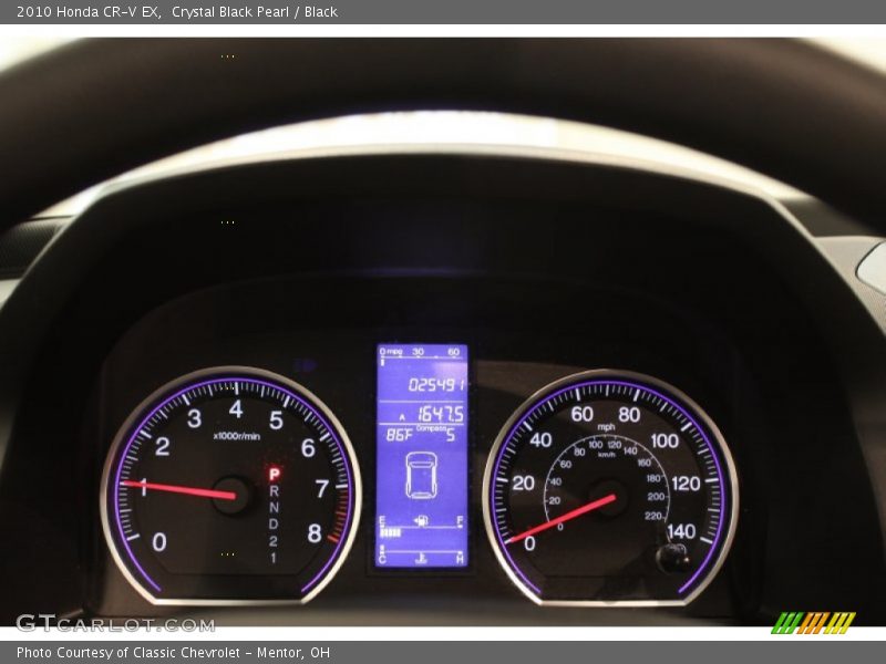 Crystal Black Pearl / Black 2010 Honda CR-V EX