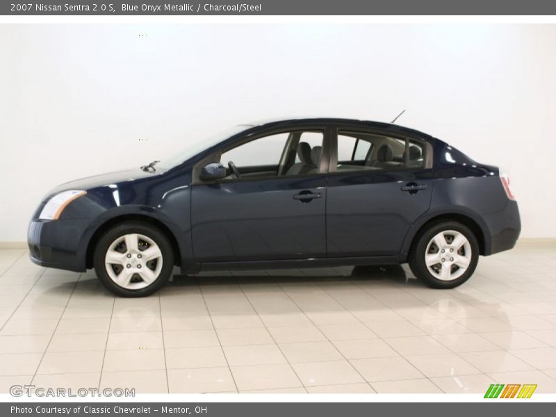 Blue Onyx Metallic / Charcoal/Steel 2007 Nissan Sentra 2.0 S