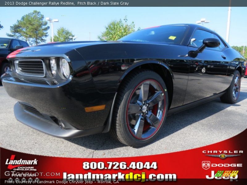 Pitch Black / Dark Slate Gray 2013 Dodge Challenger Rallye Redline