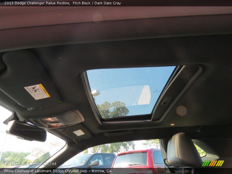 Sunroof of 2013 Challenger Rallye Redline