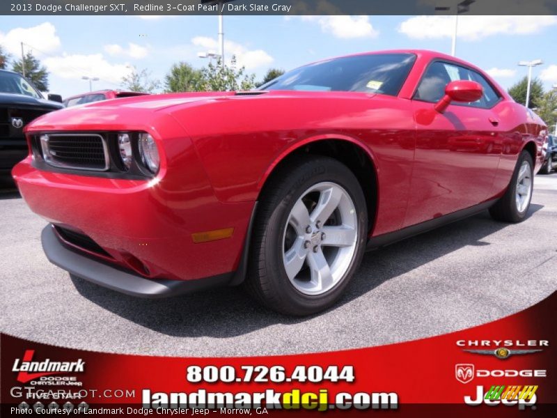 Redline 3-Coat Pearl / Dark Slate Gray 2013 Dodge Challenger SXT