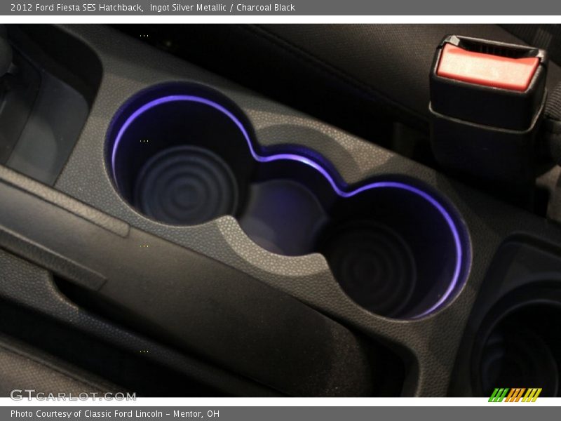 Ingot Silver Metallic / Charcoal Black 2012 Ford Fiesta SES Hatchback