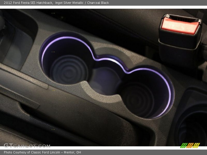 Ingot Silver Metallic / Charcoal Black 2012 Ford Fiesta SES Hatchback