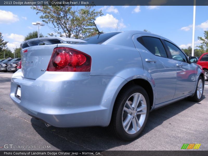 Crystal Blue Pearl / Black 2013 Dodge Avenger SXT V6