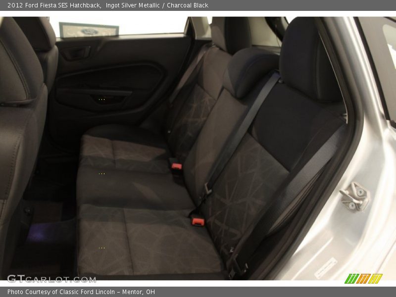 Ingot Silver Metallic / Charcoal Black 2012 Ford Fiesta SES Hatchback