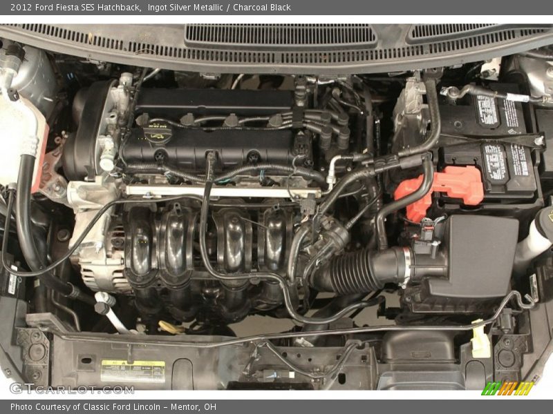 Ingot Silver Metallic / Charcoal Black 2012 Ford Fiesta SES Hatchback
