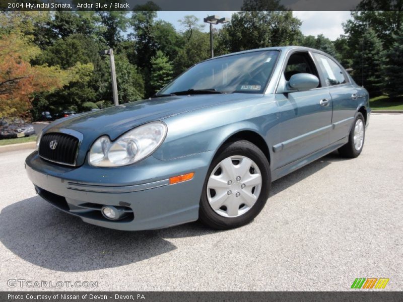 Ardor Blue / Black 2004 Hyundai Sonata