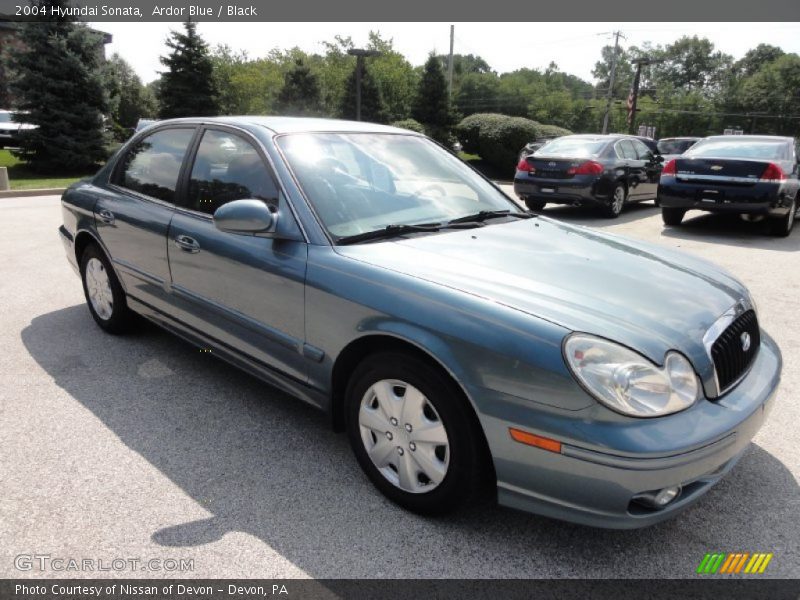 Ardor Blue / Black 2004 Hyundai Sonata