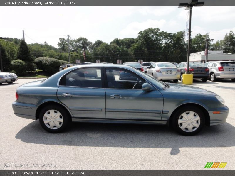 Ardor Blue / Black 2004 Hyundai Sonata