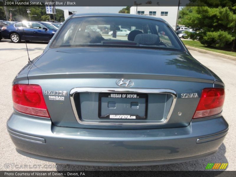 Ardor Blue / Black 2004 Hyundai Sonata